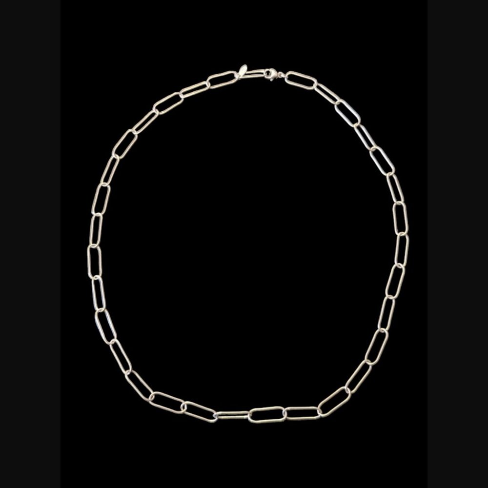 Kris Nations Large Link Paperclip Chain 18" Long Necklace